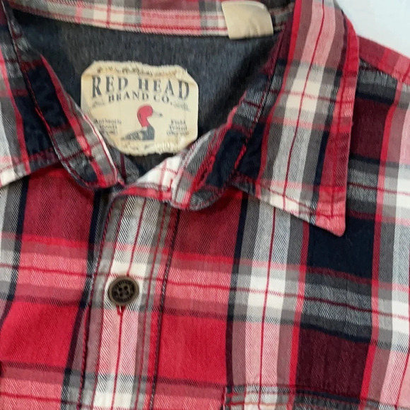 Red Head Brand Men's Long Sleeve Flannel shirt size L - Picture 2 of 10